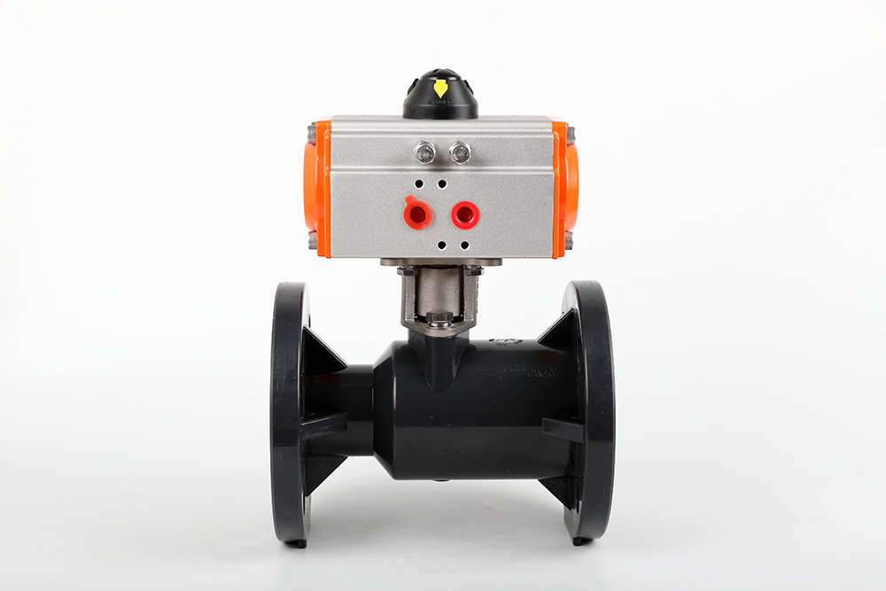 巴林左气动法兰一体球阀